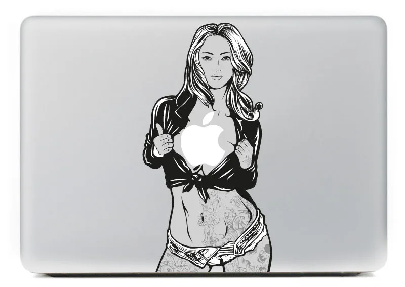 Сексуальная девушка с татуировкой Виниловая наклейка для DIY Macbook Pro 13 15 дюймов и Air 11 13 дюймов наклейка для ноутбука