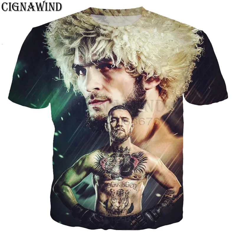 

New arrival t shirt men/women Boxing star khabib nurmagomedov 3D printed t-shirts casual Harajuku style tshirt streetwear tops