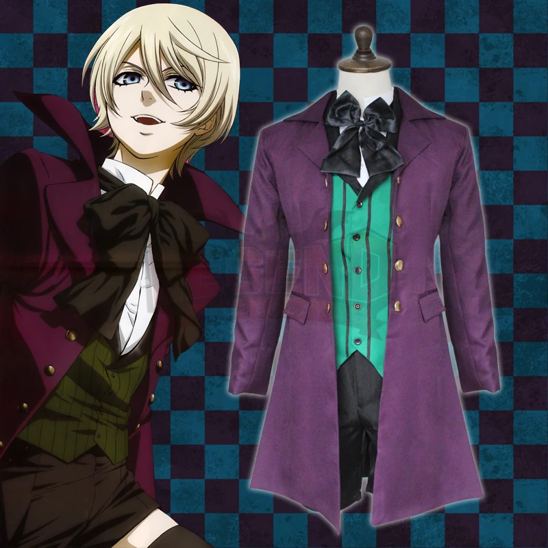 Косплей Аниме kuroshitsuji Черный Батлер 2 OVA Alois Trancy косплей взрослый костюм полный
