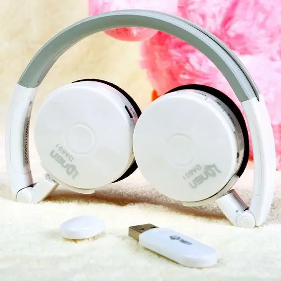 

2.4G wireless Stereo computer/PC headphone earphone headset with mic skype facebook MSN Wireless chat Factory sales