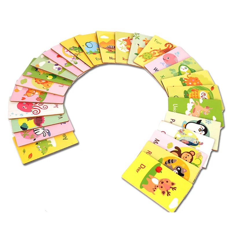 Learning Card English Language abc Educational Toys Memory Games for Kids Montessori Alphabet Letters Animals Cards Gift Learning Card English Language abc Educational Toys Memory Games for Kids Montessori Alphabet Letters Animals Cards Gift