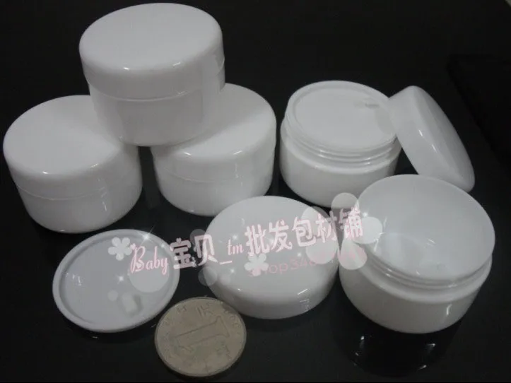 Recipiente da Amostra Embalagens de Produtos de Beleza Fornecedores de 15g Gramas Branco pp Frasco Cosmético Wholeslae ml Plástico 100 Pcs 15 1 Beleza e saúde