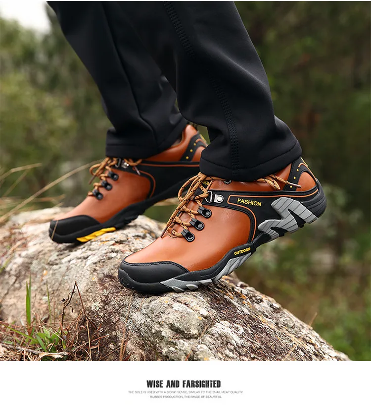 MANLI Мужская Уличная походная обувь водонепроницаемая дышащая охота, треккинг Брендовая обувь из натуральной кожи спортивные альпинистские походные кроссовки