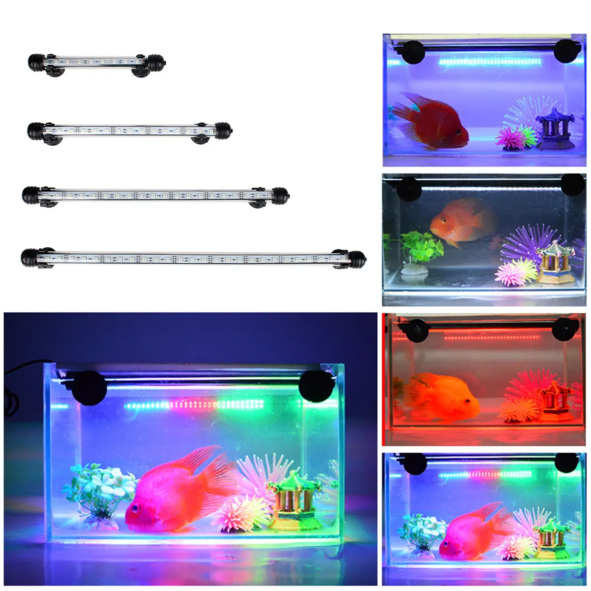 AU Plug Aquarium Fish Tank Led Light Submersible Light Bulbs Tubes 5050