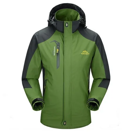 LoClimb Мужская и Женская водонепроницаемая походная куртка для кемпинга, походная куртка для альпинизма, ветровка для треккинга, дождевик, одежда, спортивные куртки, AM163 - Цвет: men army green