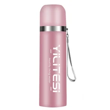 Yilitesi gewehrkugelart 500 ml 304 edelstahl trinkbecher saugnapf topf Champagner, rosa
