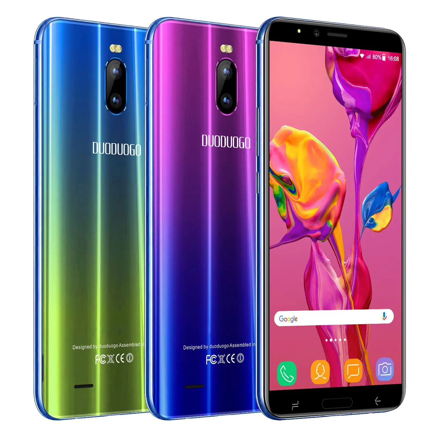 TEENO DUODUOGO J6+ мобильный телефон Android 8,1 6," HD экран 18:9 3 ГБ+ 16 Гб Dual Sim мобильный смартфон разблокированные сотовые телефоны