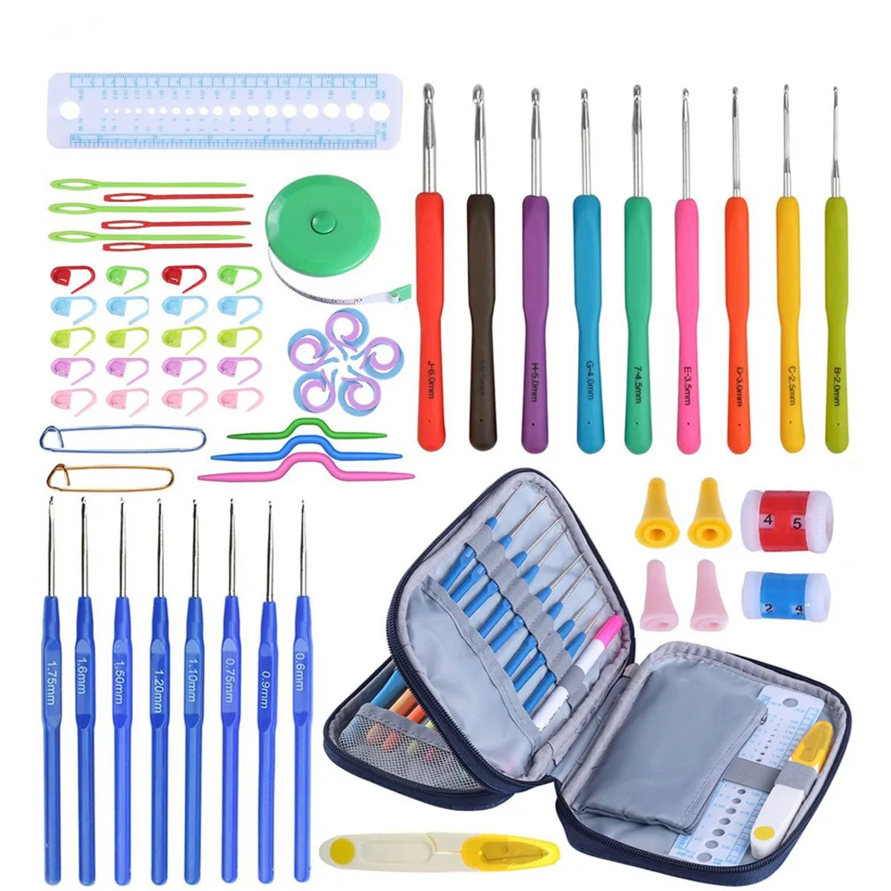68pcs/Set DIY Knitting Crochet Hooks Set Needles Set With ...