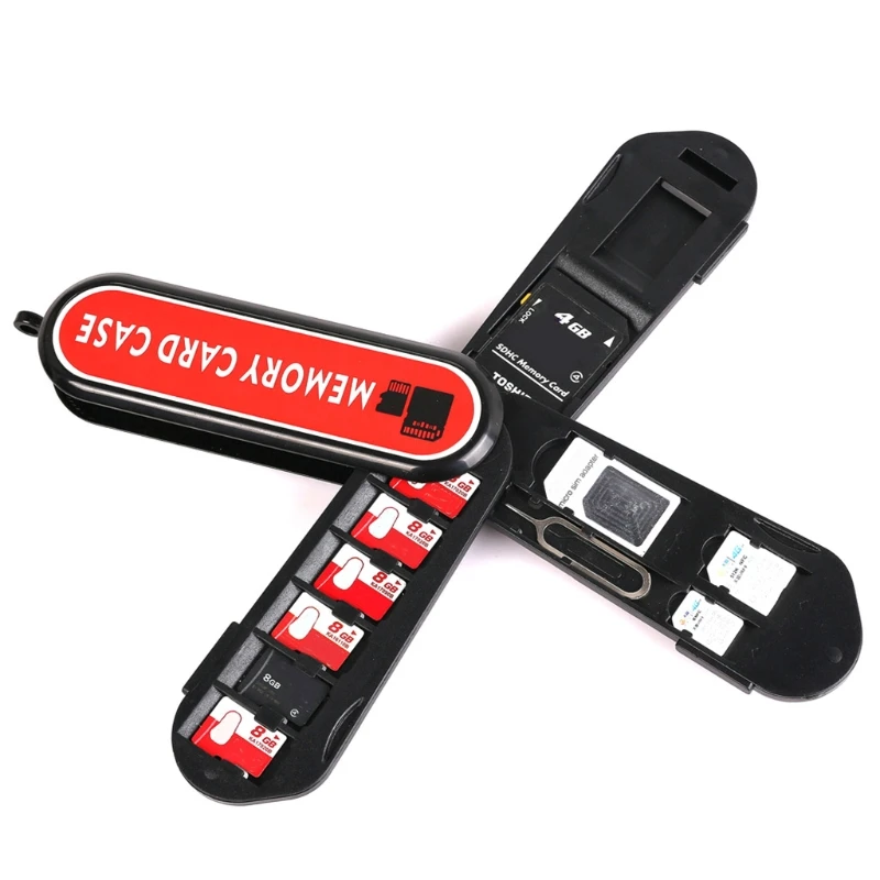 

Potable Army Knife Shaped Camera SD Memory Card Storage Carrying Case Holder Box Travel