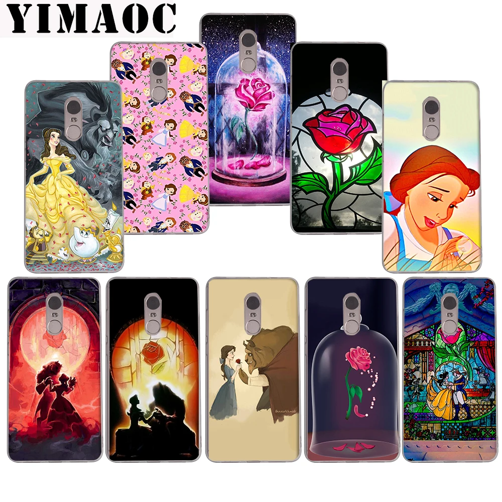 

YIMAOC Beauty and the Beast Soft Case for Xiaomi Mi a1 a2 f1 6 8 lite se mix 2s Redmi 5 6 6a S2 Plus 5A Note 5 6 Pro 4 X