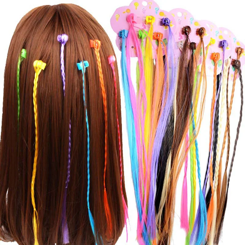 

6Pcs Small Claw Clip Color Wig Twist Braid DIY Hair Accessories Curls Straight Hair 998