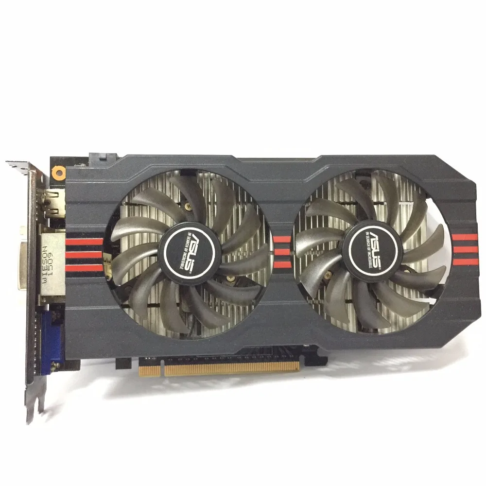 Asus GTX-750TI-OC-2GD5 GTX750 GTX750TI GTX 750TI 2G DDR5 128 bit PC настольные видеокарты PCI Express3.0 GTX 750 ti