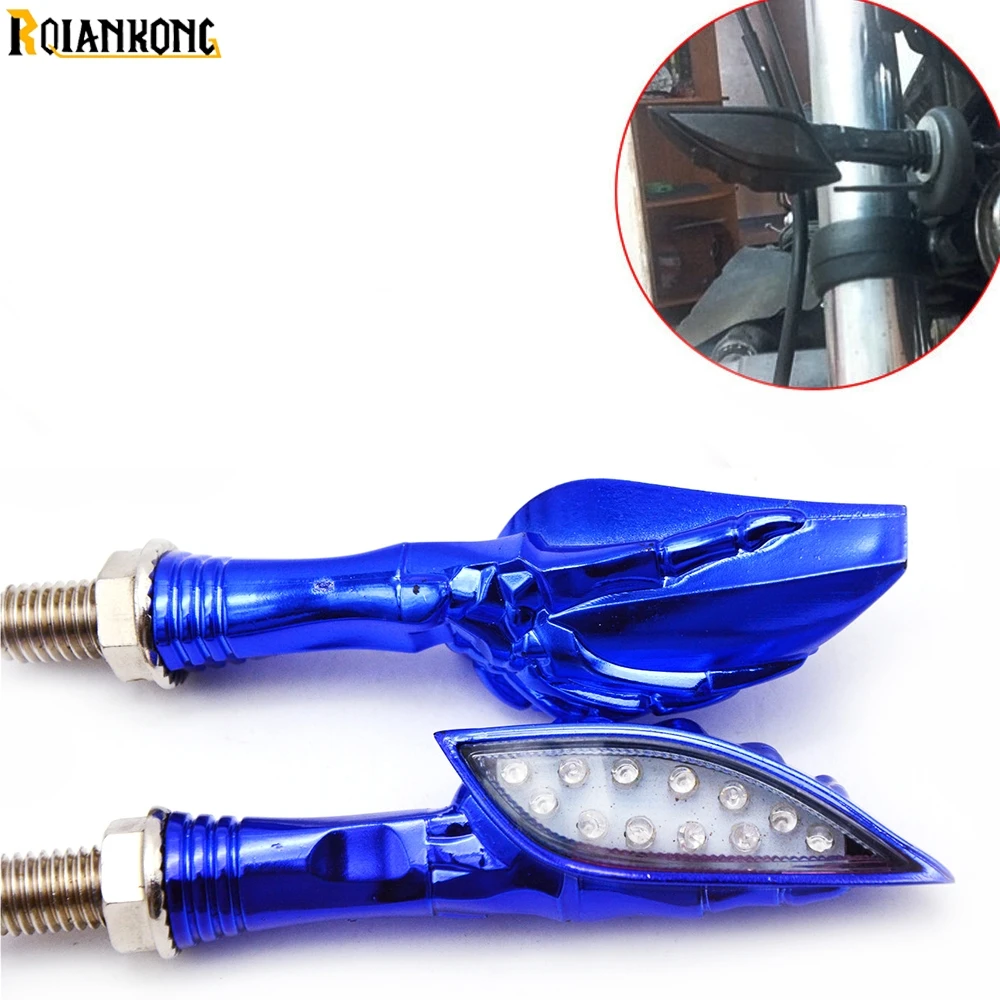 Motorcycle LED Flashing Turn Signal Light 12 Led Indicator FOR SUZUKI HAYABUSA/GSXR1300 GSX1400 GSF650 GSF1200 GSF1250 | Автомобили и
