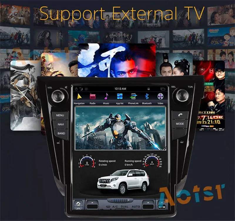 Tesla стиль большой экран Android 7,1 автомобильный dvd-плеер для Ford Edge- Автомобильный gps навигация Радио стерео BT магнитофон Wifi