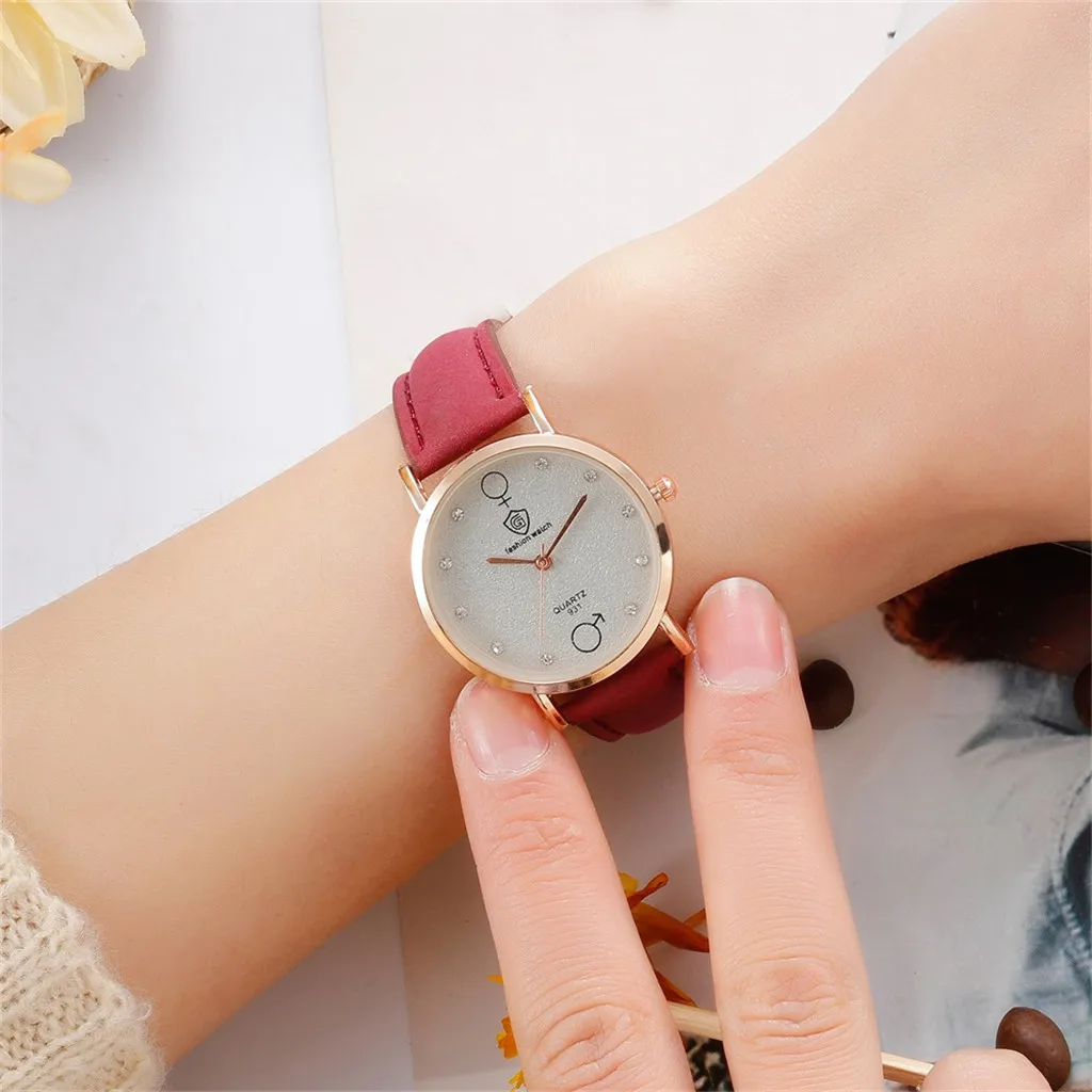 Simple Fashion Creative Ladies Watch Pattern Quartz Watches wall clock modern design sticker orologio montre homme 30* | Наручные часы