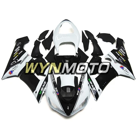 Полный ABS инъекции Обтекатели для Kawasaki ZX-6R ZX6R 636 2005 2006 мотоциклов обтекателя Наборы капоты белый черный