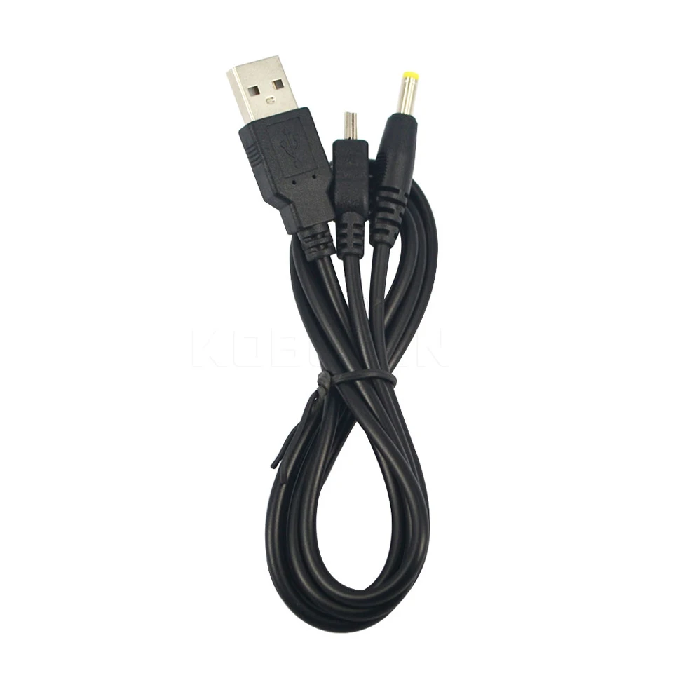 Kebidu 2 в 1 USB кабель для передачи данных+ кабель для зарядного устройства для psp 2000 3000 игровые аксессуары