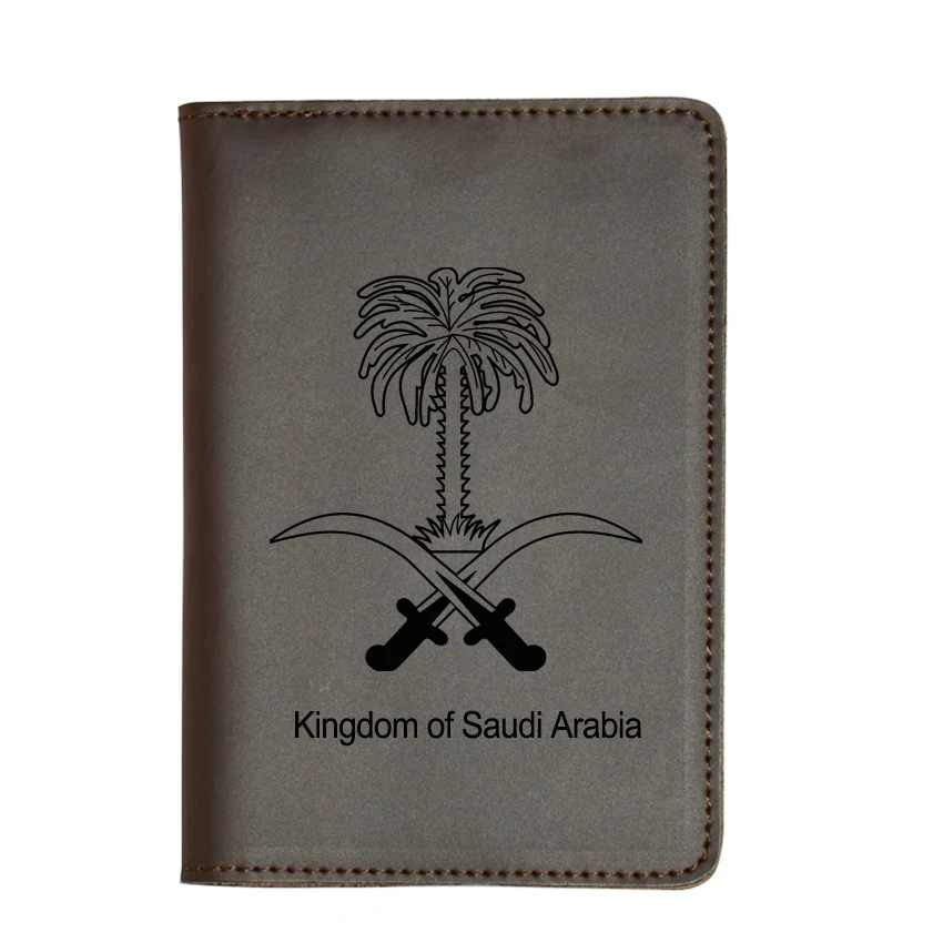 Travel Passport Cover Custom Name Genuine leather Functional Passport