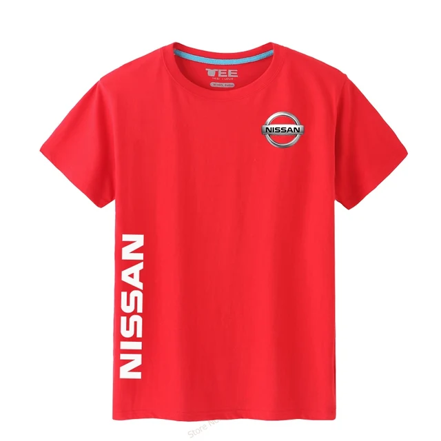 summer new design nissan logo o neck cotton T shirt for women and men T