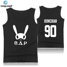 Kpop b. A. P хлопковая дизайнерская рубашка без рукавов популярные группы Бодибилдинг мужские спортивные майки фитнес майка Топы Плюс Размер Летний жилет