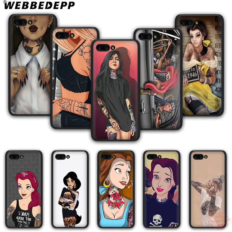 WEBBEDEPP татуировки для девочек платье принцессы с рисунком из аниме чехол телефона