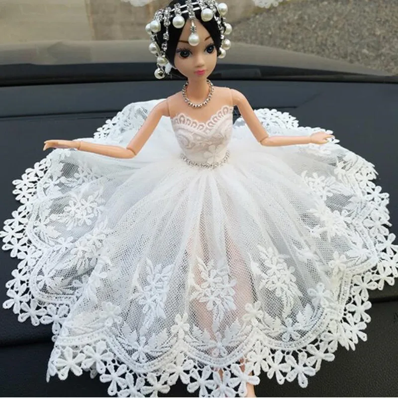 

CXZYKING Doll +White Wedding Dress Party Clothes For Doll Toy for Girl Kid Girl Play House Gift Toys Car Decoration