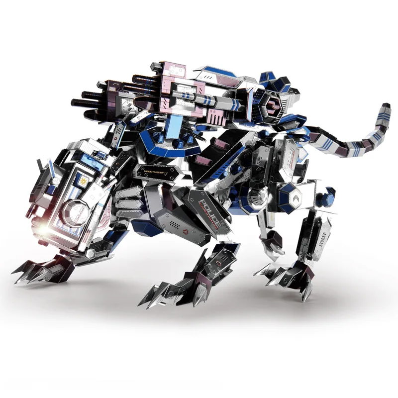 

Cool 3D DIY Metal Puzzle Toys for Kids Metal Fighter Armor Police Dogs Assemble Model Jigsaw Puzzle Collection Toy