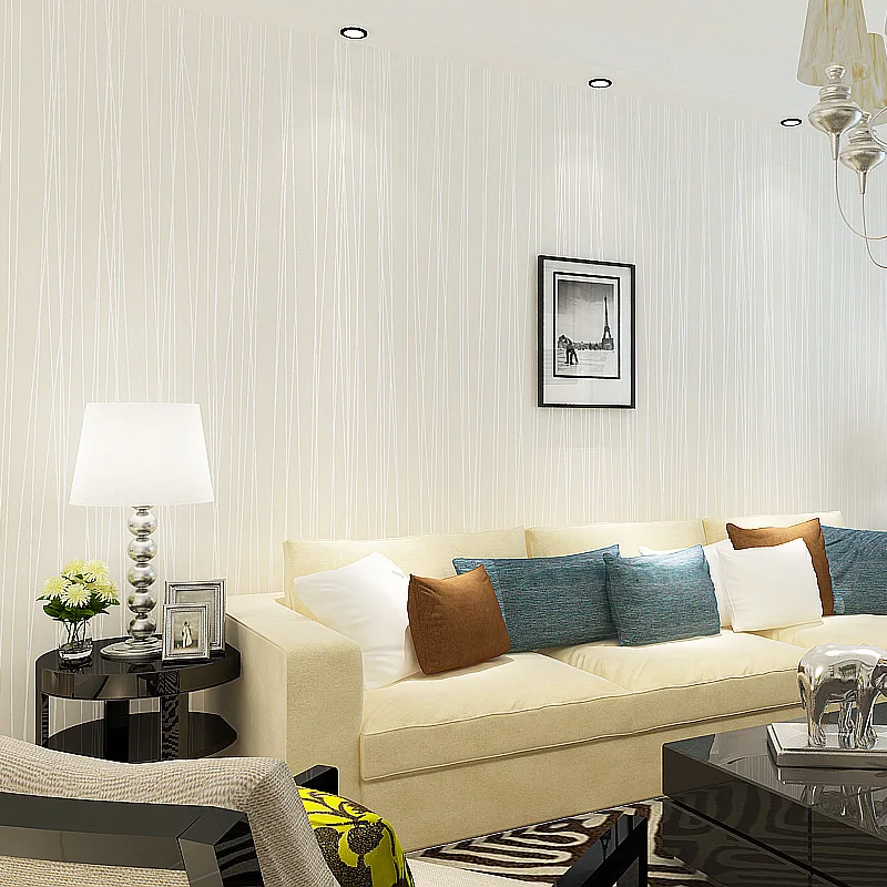 Eenvoudige Geweven moderne gestreepte behang roll woonkamer behang ... Eenvoudige Geweven moderne gestreepte behang roll woonkamer behang ...