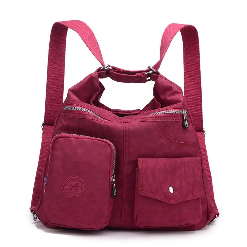 

J-BG PinK Designer Handbags Fashion Waterproof Women Bag Double Shoulder Bag High Quality Nylon Female Handbag Bolsas sac A Main