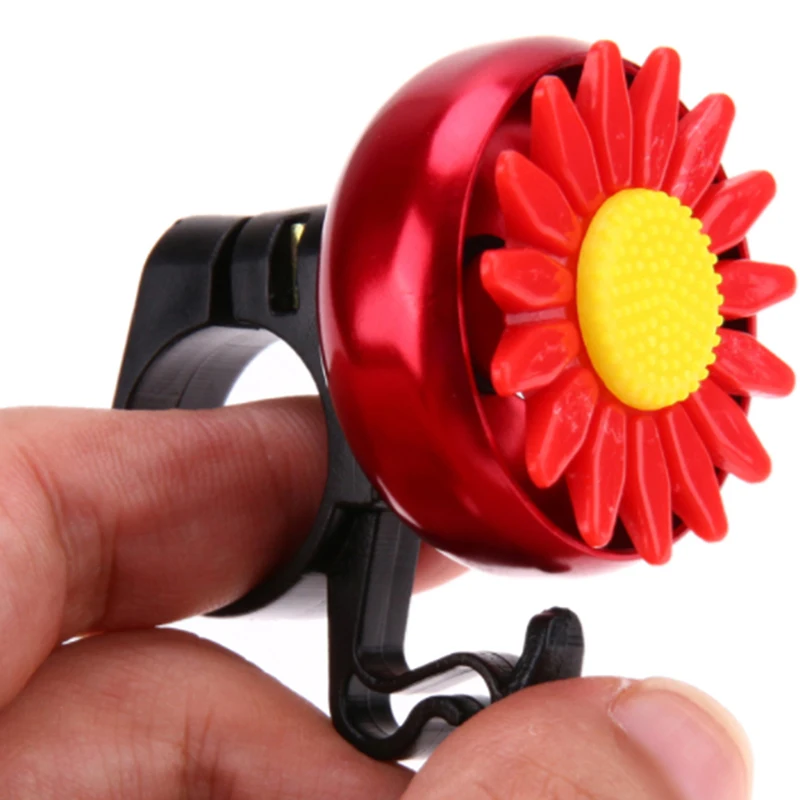 Bicycle Bell Bike Flower Ring Horn Bells Handlebar Ultra-loud Crisp Alarm Horns Metal Useful Safety | Спорт и развлечения