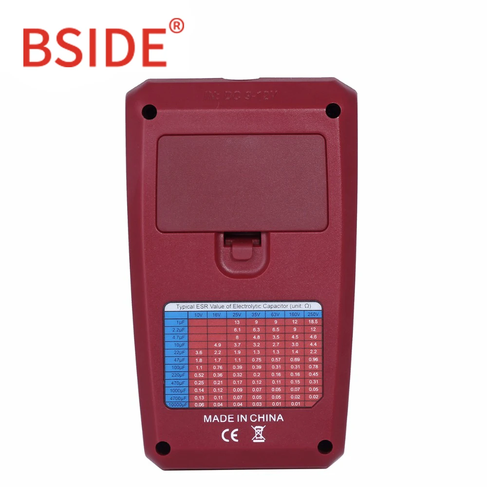 BSIDE ESR02 pro многоцелевой транзисторный тестер диодный Триод емкость резистор ЖК