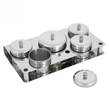 Дезинфекция ногтей чашки кристаллическая жидкость чашки маникюр Жидкость и акриловый порошок Органайзер лоток с держатель кисточки для ногтей