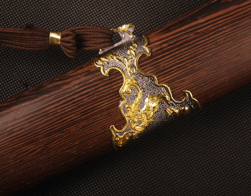 Подробные сведения о палисандр Сая китайская Династия Цин Тип меч сложенный стальной нож винтажное украшение дома
