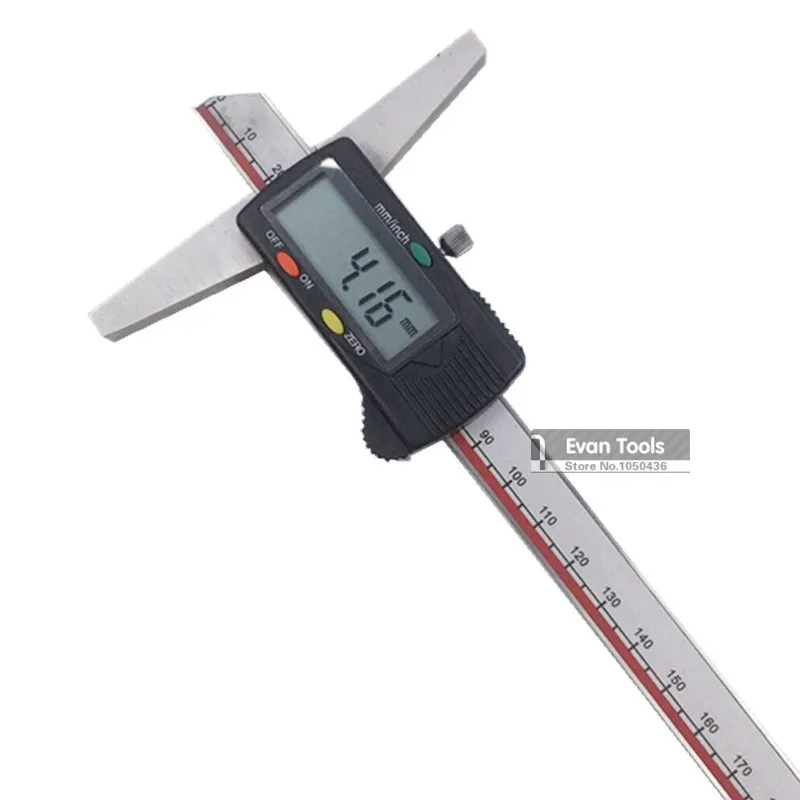 

GUANGLU Digital Depth Caliper 0-200mm/ 0.01mm Stainless Steel Micrometer Digital Paquimetro Measuring Tools Depth Gauge