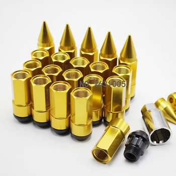 

20 PCS ANODIZED ALUMINUM D1 M12X1.5MM QUALITY WHEEL RIM LUG NUTS