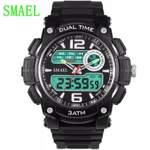 Модные мужские спортивные часы Dual Move t, мужские электронные цифровые аналоговые противоударные силиконовые часы S, водонепроницаемые наручные часы для мужчин s