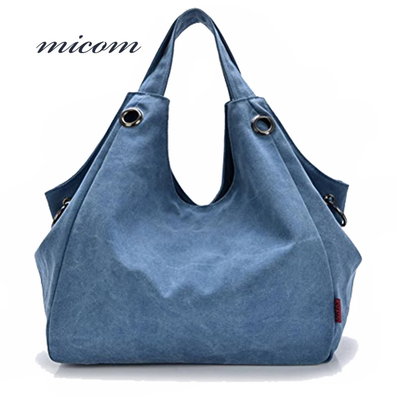 

New Casual Canvas Messenger Bags for women solid shoulder bag Oversized Vintage Hobo Canvas Tote Handbag Shoulder Bag for Women