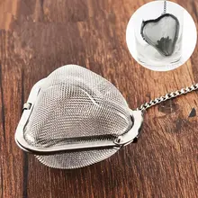 Нержавеющая сталь Чай горшок блокировки Чай сердце Фильтр Mesh Infuser Чай фильтр Infusor F20173765