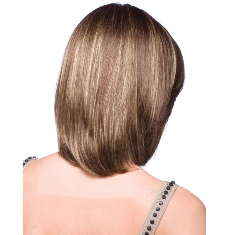 Pelucas de pelo de Bobo cortas sintéticas resistentes al calor para mujeres rubias Pelucas de pelo de Bobo cortas sintéticas resistentes al calor para mujeres rubias
