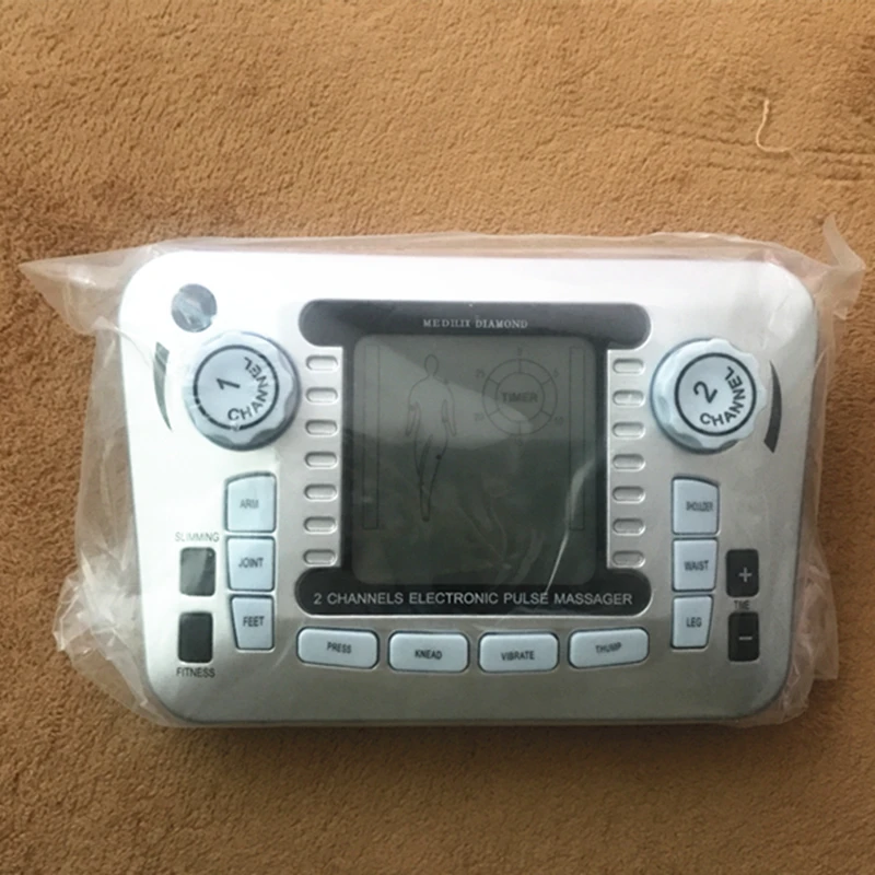 Electronic Pulse Massager Tens Ems Machine massager electrical nerve muscle stimulator Acupuncture Fat Burner Pain Relief (8)