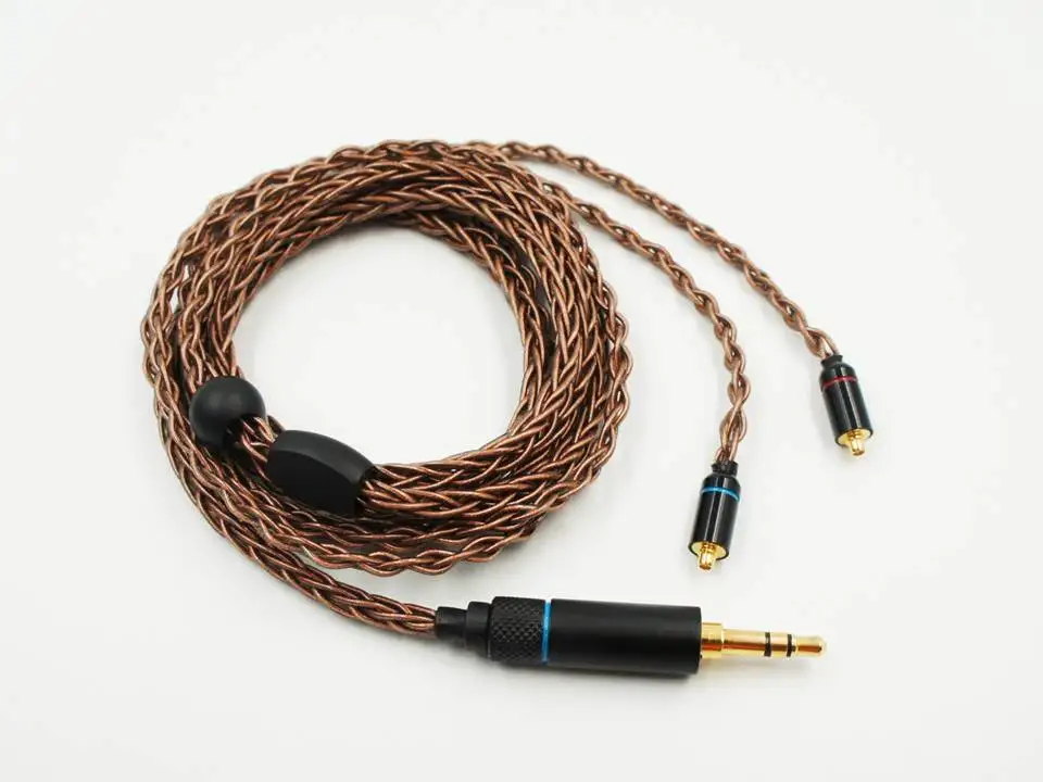 OCC 8 жильный 19 Плетеный MMCX/2pin 0 78 мм Hi Fi аудиофил IEM наушники вкладыши кабель для