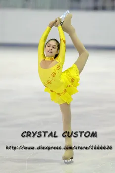 

Figure Skating Competition Dress For Children Graceful New Brand Ice Skating Dresses For Kids Custom DR3930