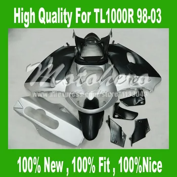 

Body For SUZUKI TL1000R 1998 1999 2000 2001 2002 2003 TL1000 R TL 1000R 1000 R 98 99 01 00 02 03 silver black Fairing kits #s6tt