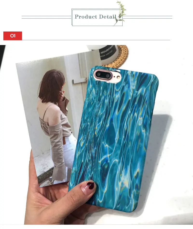 Water Glossy Phone Case For iPhone 6 7 8 Plus Case Cover For iPhone 6 Plus 7Plus 8Plus 6 s Plus 6s Cases Coque Capinha Shell TPU (14)