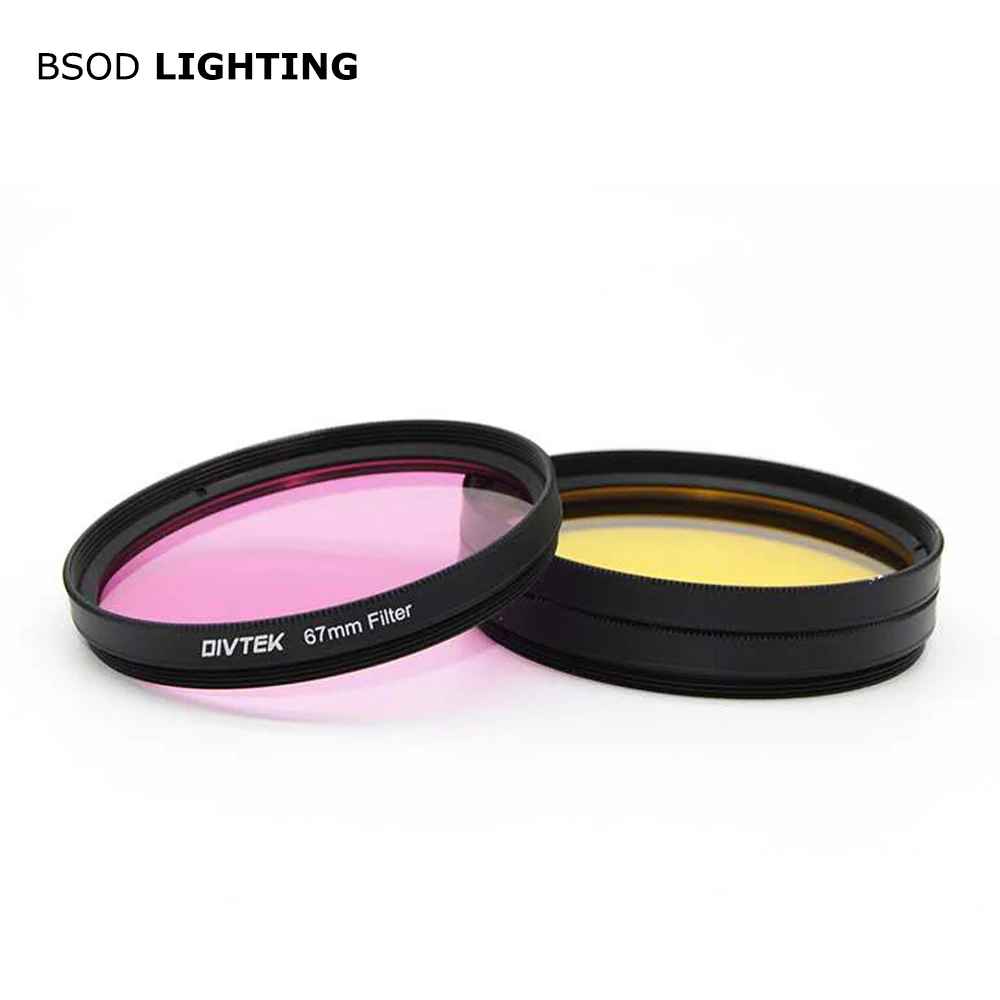 DIVTEK Magenta or Yellow 67mm Digital Filter Kit Protection Camera Lens Circular Polarizer with Multi-Resistant Nano Coating