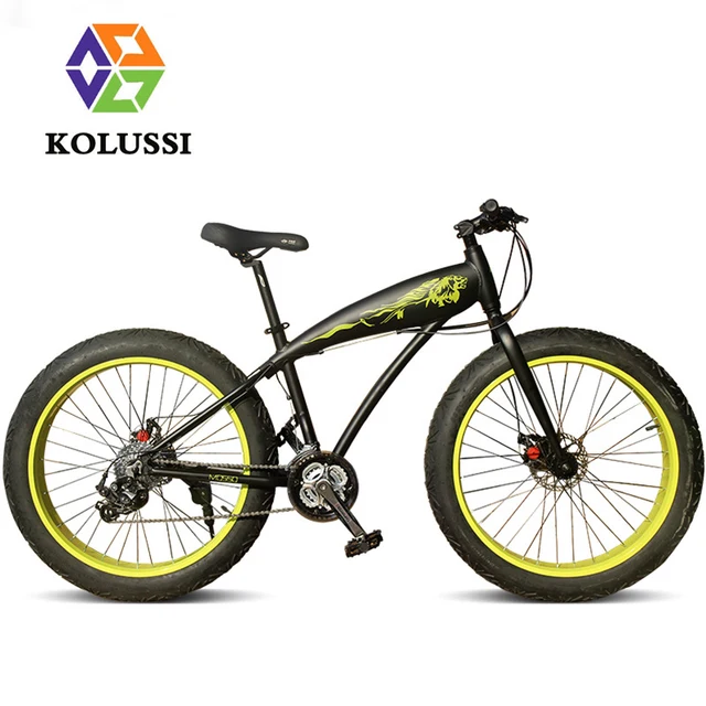 Cheap KOLUSSI Snow Harley Gear Shift 24 Speed Bike Personality Aluminum Frame Beach Bicycle Vehicles 4 Color Optional