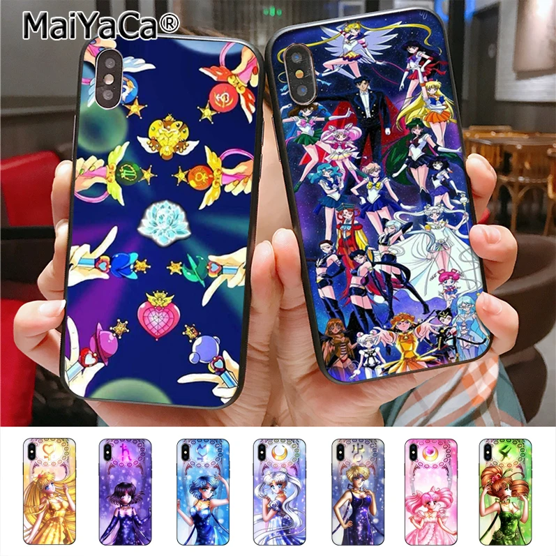 

MaiYaCa Sailor Moon phone case for iphone 11 Pro X 7plus 6 6s 7 8 8Plus 5 5S case
