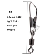 Fisher 100 шт./компл. рыболовный шар подшипник роликовый поворотный 1# аксессуары для рыбалки