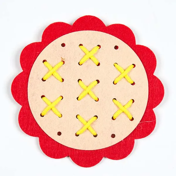 Обучающие игрушки Монтессори для детей раннего обучения в детском саду DIY ручное плетение ткань Обучающие приспособления Математические Игрушки - Цвет: 008