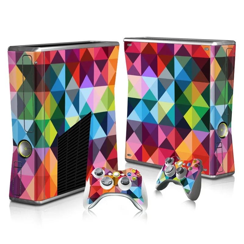 

Cute carton skin stickers Full Skin Sticker Cover Protector Decal for XBOX 360 Slim Console Kinect and 2 Controller Skins
